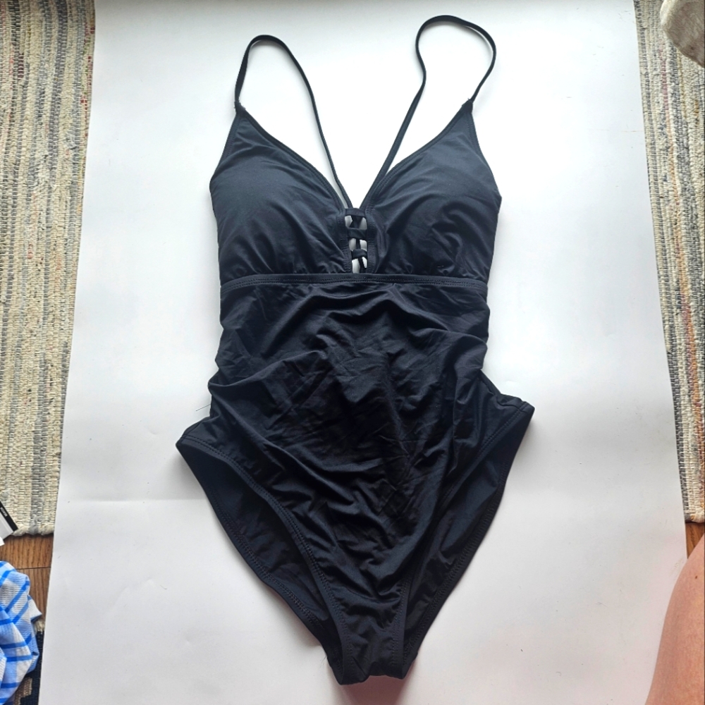 La Blanca Black One Piece Swimsuit